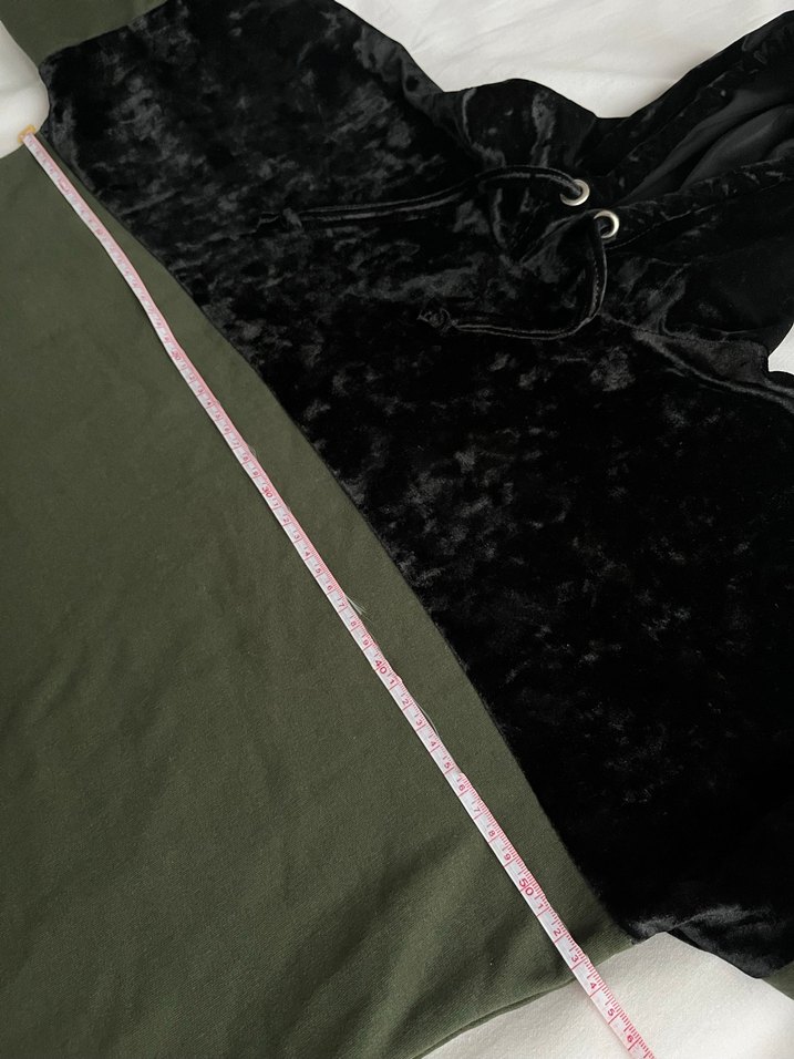 Kapüşonlu, Uzun Kollu Kadın Tunik - Görsel 5