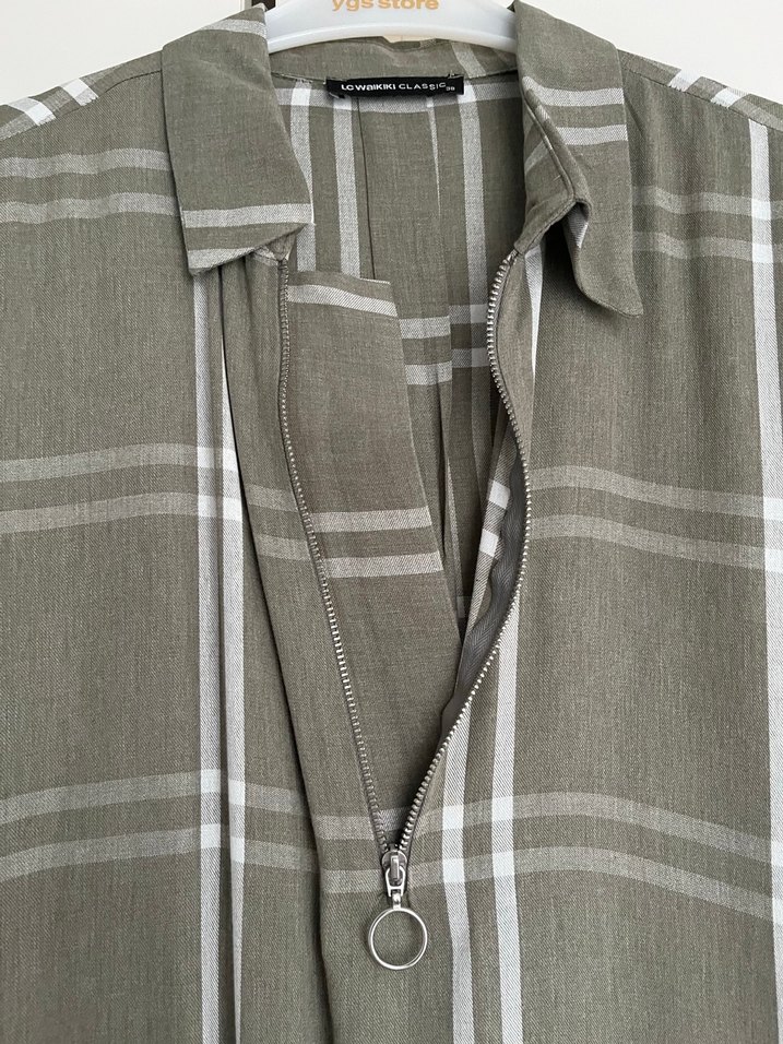 Ekose Desenli Kadın Tunik - Görsel 4