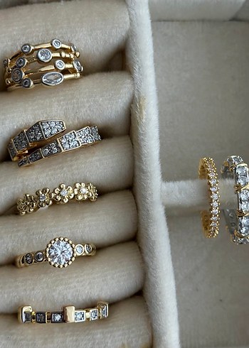 Gold Renkli Çelik ve Xuping Kadın Yüzük - Görsel 2