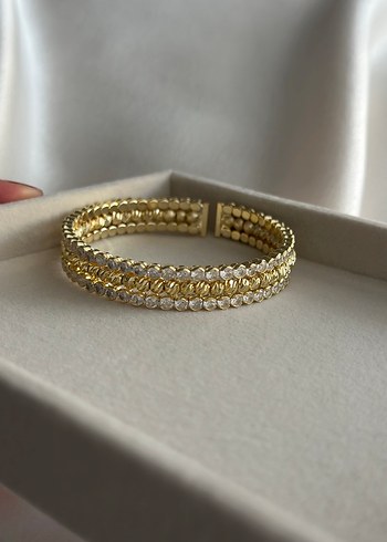 Zarif Altın Boncuklu Bilezik - Görsel 2