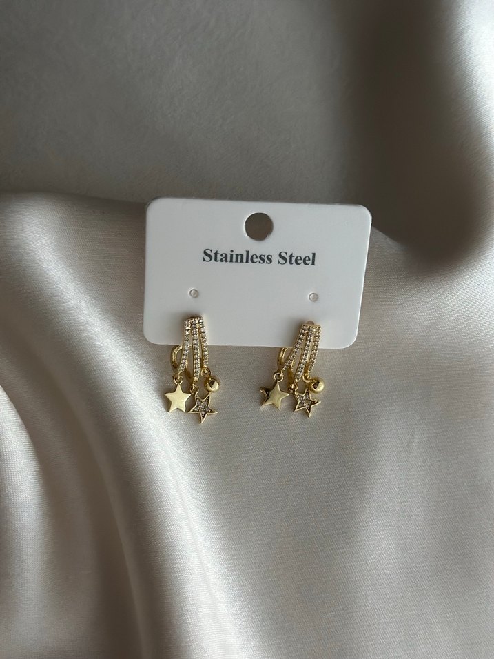 Çelik , Xuping Küpe - Görsel 4