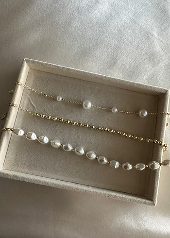 Beyaz İnci bileklik - Görsel 2