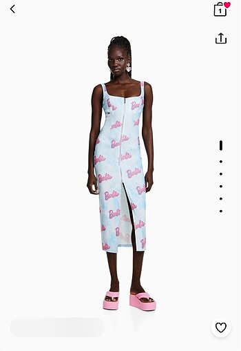 Bershka barbie elbise