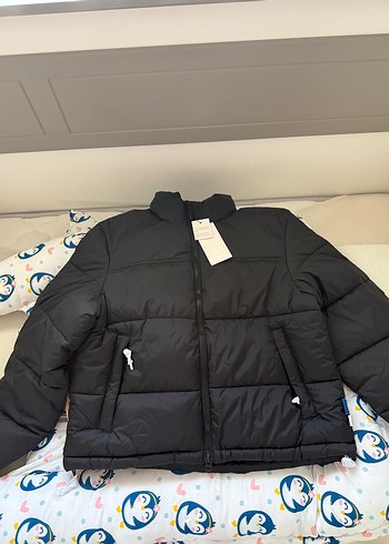 Zara Siyah Erkek Yüksek Yakalı Rahat Mont - Görsel 2