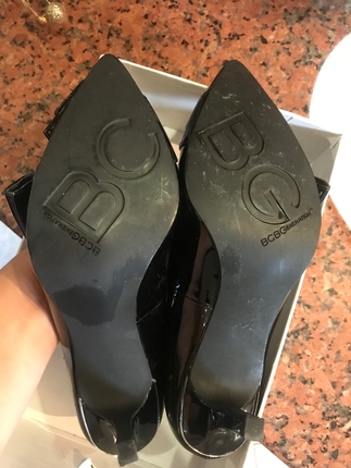 37 Beden siyah Renk BCBG Maxazria Marka Siyah Stiletto