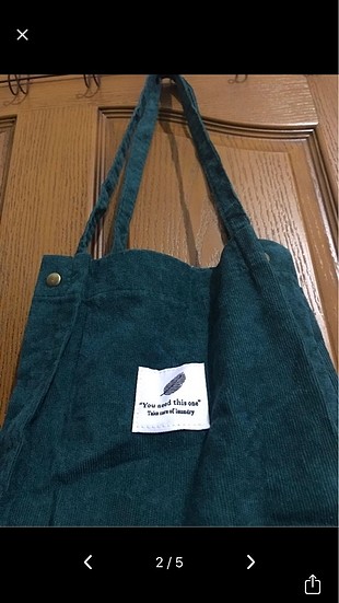 Yeşil kadife çanta