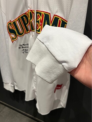 m Beden beyaz Renk Supreme oversize