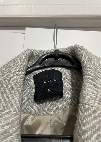 Kemerli Uzun Gri Kaban - Görsel 3