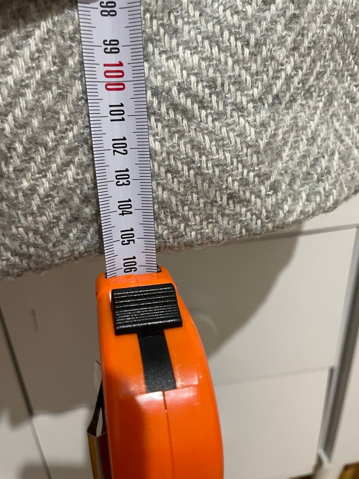 Kemerli Uzun Gri Kaban - Görsel 5