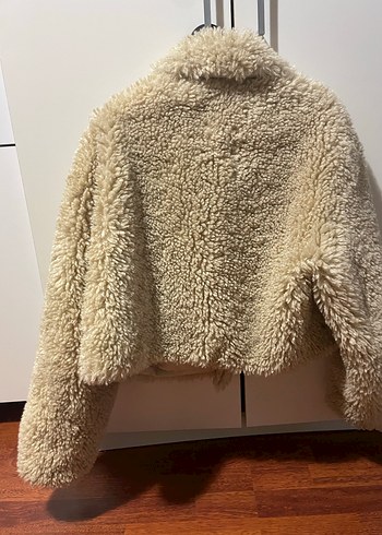 Bej Kürk Detaylı Midi Kadın Ceket - Görsel 5