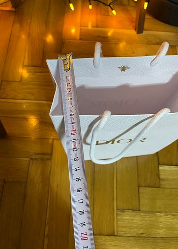 Dior Beyaz Parlak Alışveriş Çantası - Görsel 4