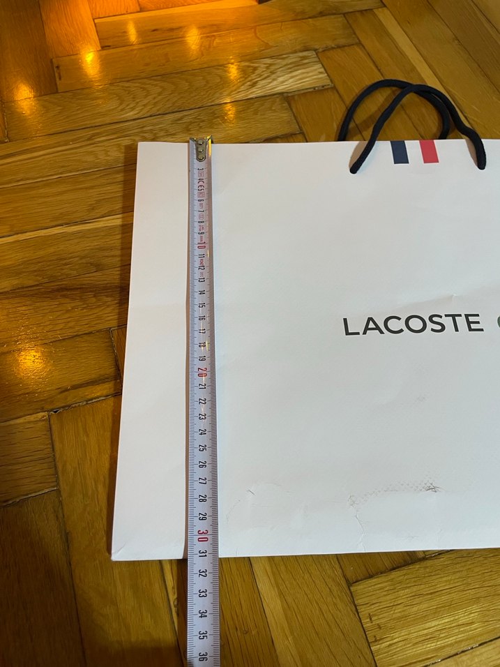 Beyaz Baskılı Lacoste Alışveriş Çantası - Görsel 5