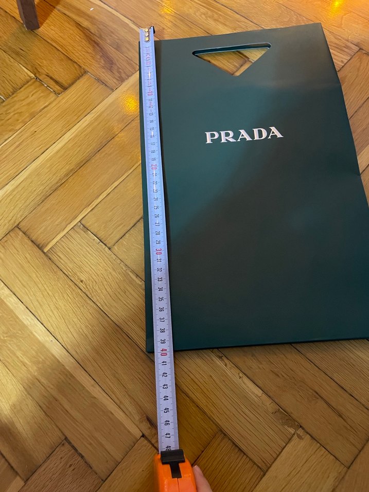 PRADA Yeşil Baskılı Kadın Alışveriş Çantası - Görsel 3
