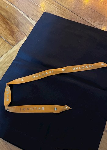 BVLGARI Altın Renkli Kurdele - Görsel 2