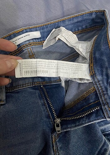 32 Beden mavi Renk Zara mini kot şort