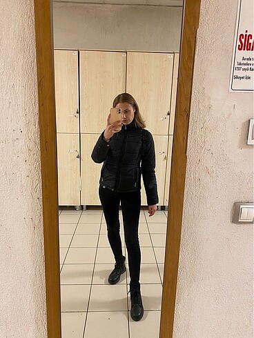 xs Beden siyah Renk Loft Şişme Mont