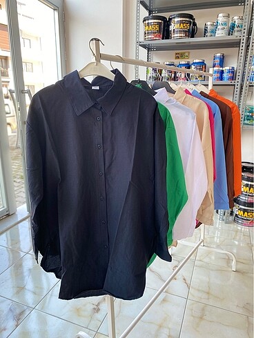 s Beden Oversize Poplin Gömlek