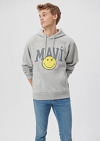 Mavi Jeans Mavi X Smiley Originals Gri Sweatshirt