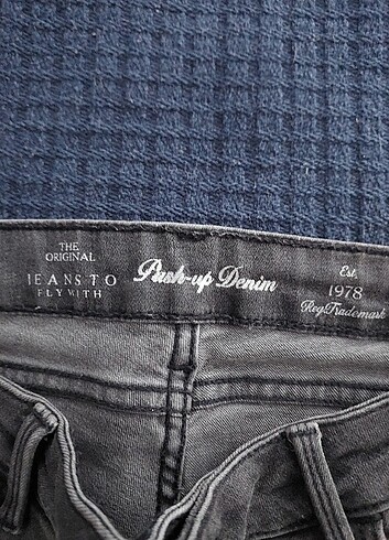 30 Beden gri Renk Jeans pantolon