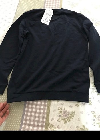 koyu lacivert Sweatshirt - Görsel 2