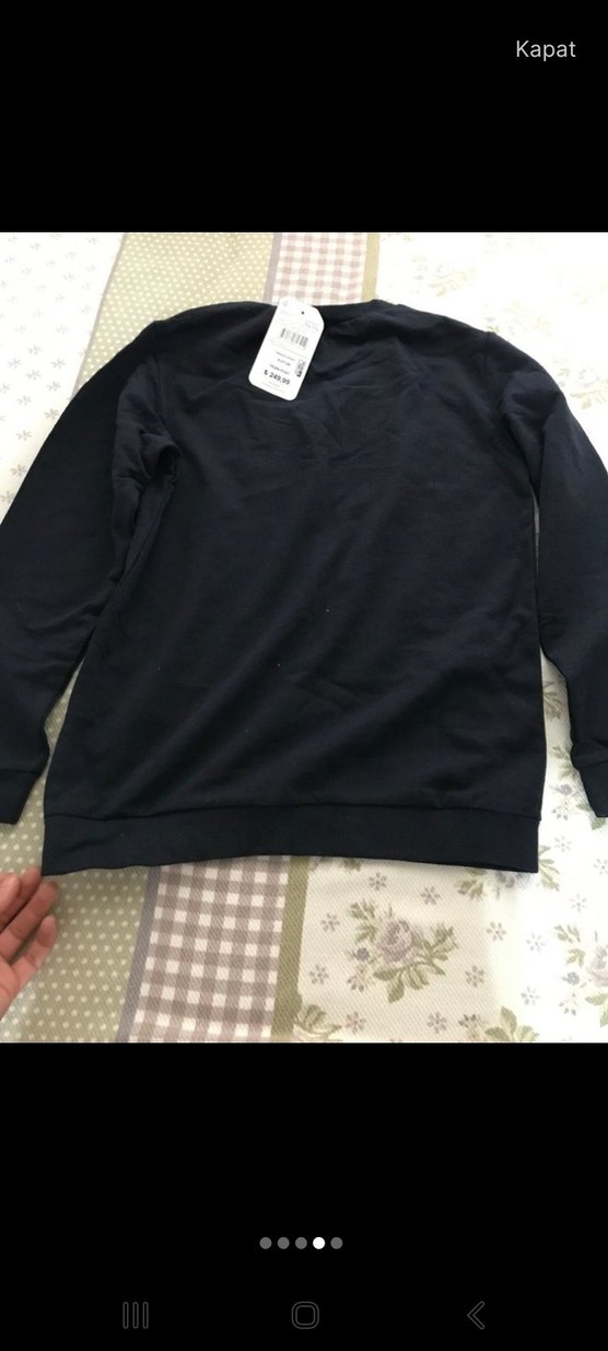 koyu lacivert Sweatshirt - Görsel 2