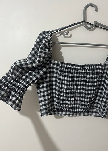 Kareli Kadın Bluz - Görsel 4