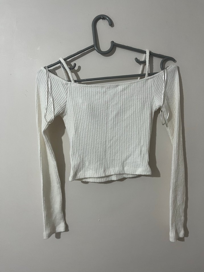 Gül detaylı Uzun Kollu Bluz - Görsel 5