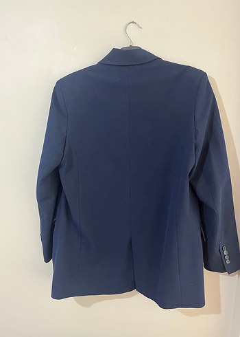 Düğmeli Lacivert Kadın Blazer Ceket - Görsel 2