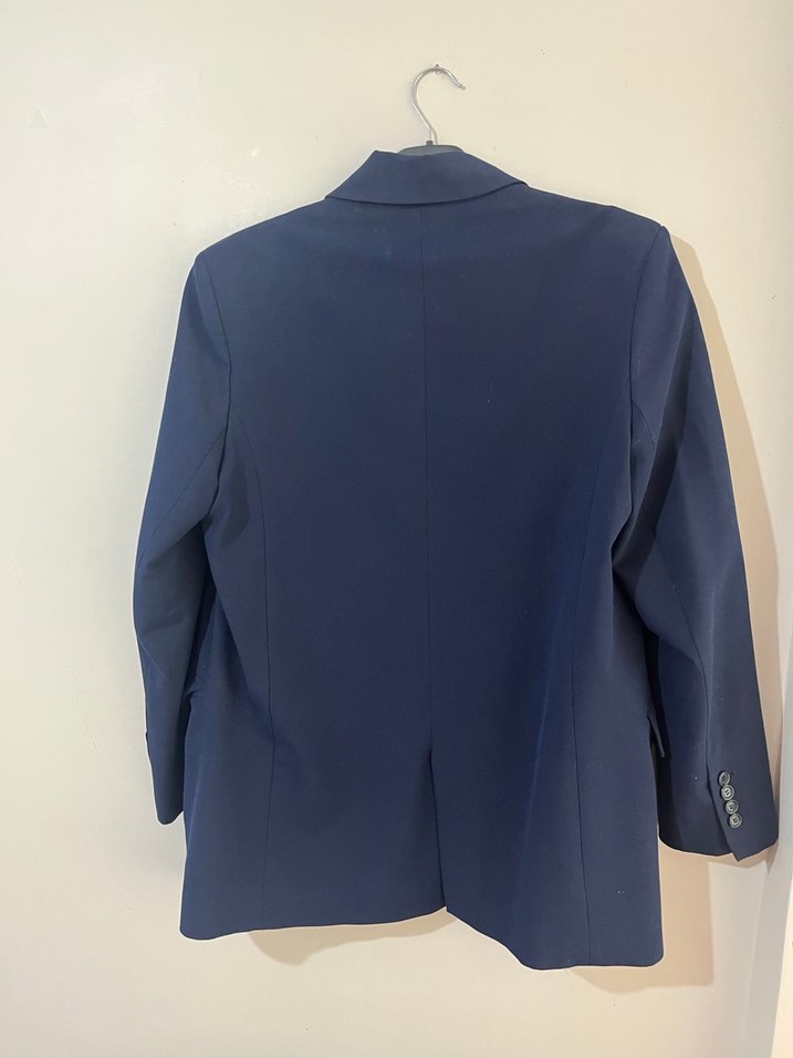 Düğmeli Lacivert Kadın Blazer Ceket - Görsel 2