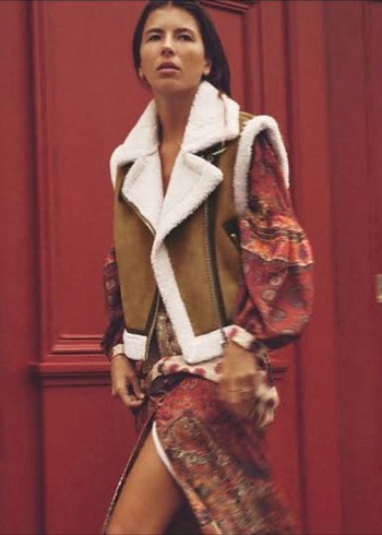 Kürk Detaylı Süet Kolsuz Midi Ceket Zara - Görsel 2