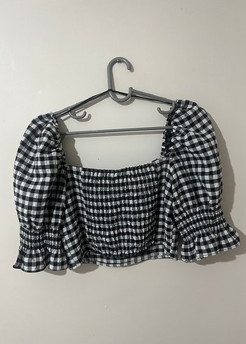 Kareli Kadın Bluz - Görsel 3