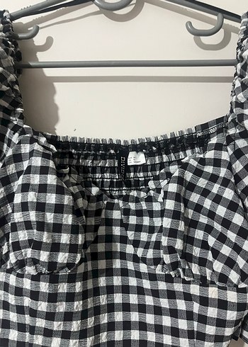 Kareli Kadın Bluz - Görsel 2