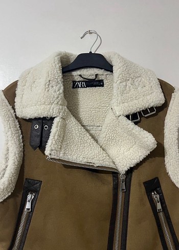 Kürk Detaylı Süet Kolsuz Kadın Yelek - Görsel 2