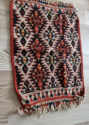 Nakışlı Çok Renkli Geleneksel Kilim - Görsel 4