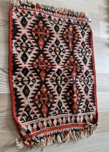 Nakışlı Çok Renkli Geleneksel Kilim - Görsel 2