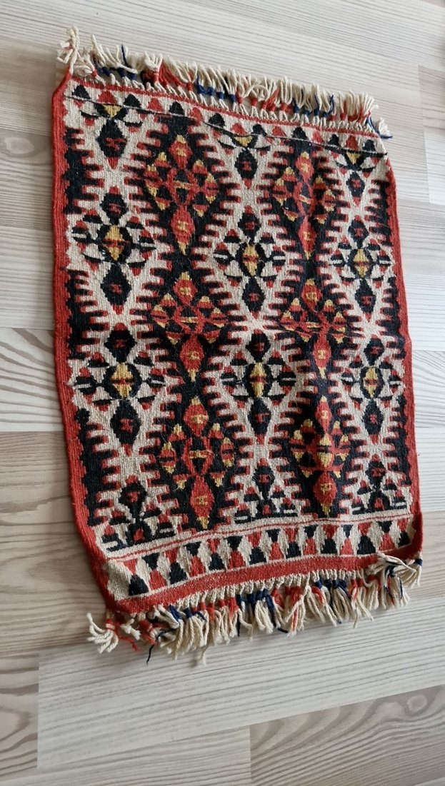 Nakışlı Çok Renkli Geleneksel Kilim - Görsel 4