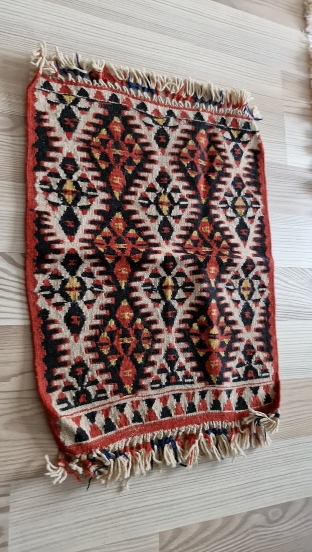 Nakışlı Çok Renkli Geleneksel Kilim - Görsel 2