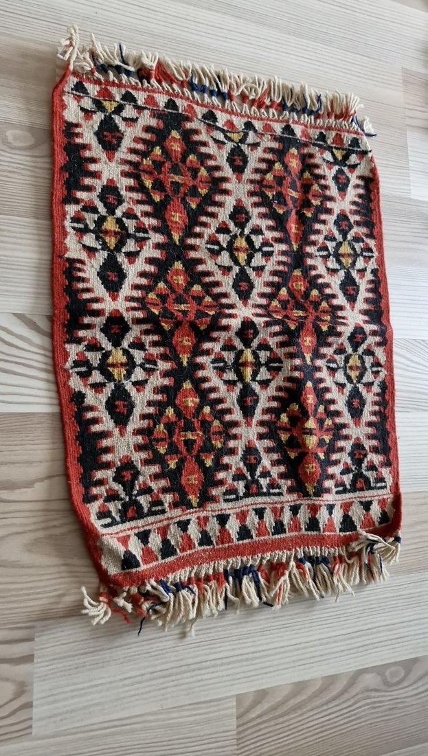 Nakışlı Çok Renkli Geleneksel Kilim - Görsel 3