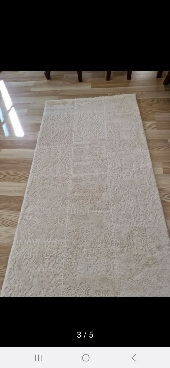 Bej Gri Desensiz Geleneksel Halı - Görsel 2