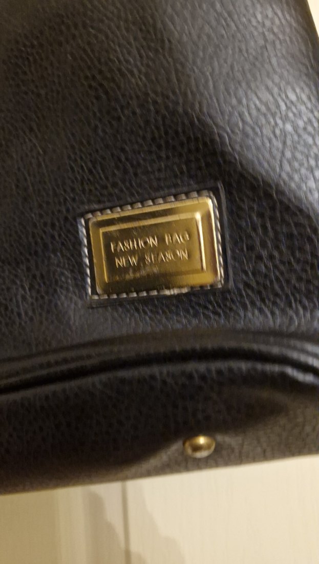 Siyah Deri Tokalı Kadın Çanta - Görsel 4