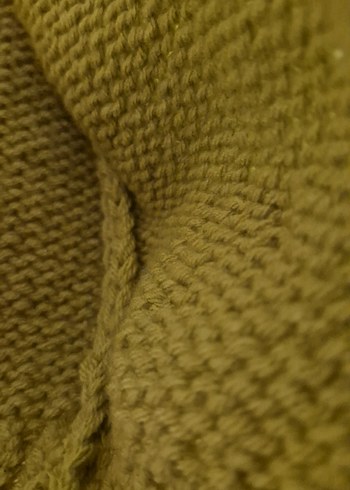 Sarı Çiçekli Örgü Kız Hırka - Görsel 6