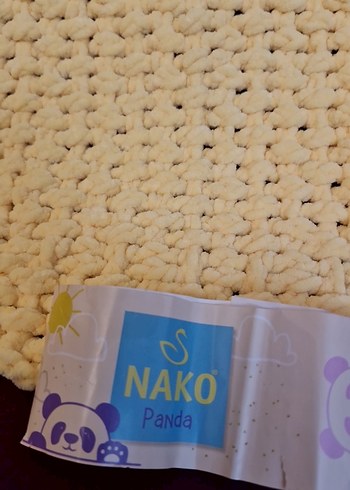 Bebek Örgü BattaniyeSarı - Görsel 3