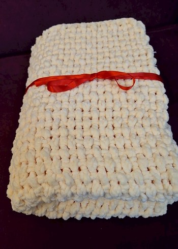 Bebek Örgü BattaniyeSarı - Görsel 4