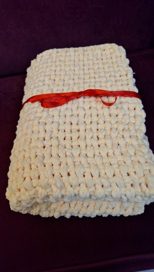 Bebek Örgü BattaniyeSarı - Görsel 4