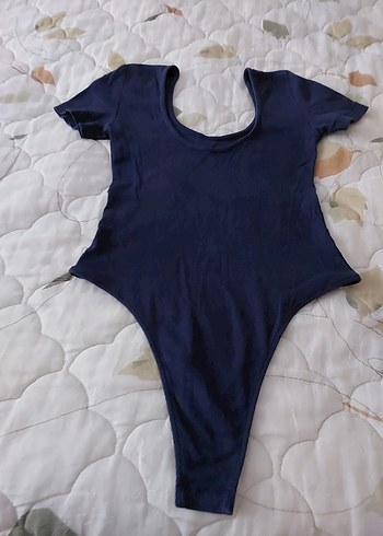 Koyu Mavi Kısa Kollu Body - Görsel 2
