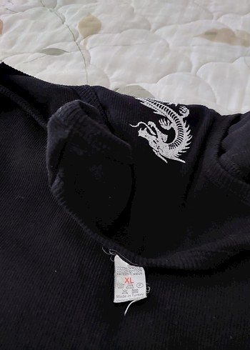 Siyah Yılan Baskılı Yüksek Yakalı Atlet - Görsel 2