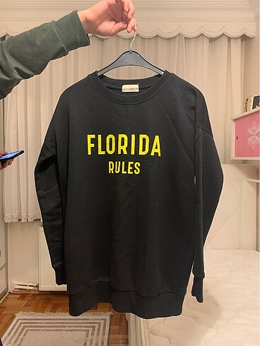 Florida rules siyah sweatshirt PULL & BEAR