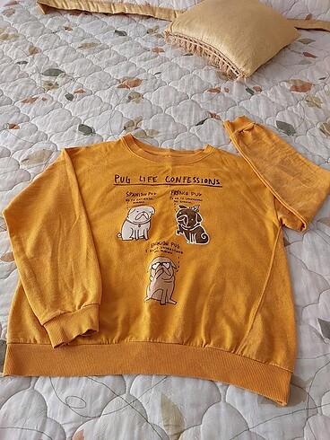 Sarı sweatshirt