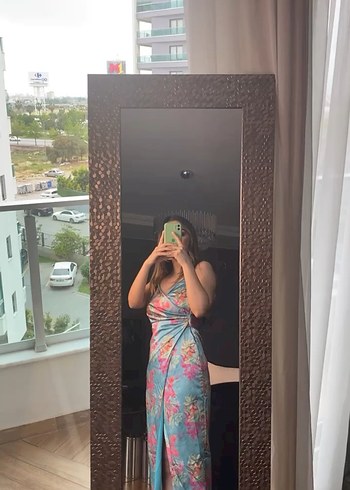 Trendyol & Milla Kadın Pembe Drapeli Mini V Yaka Elbise
