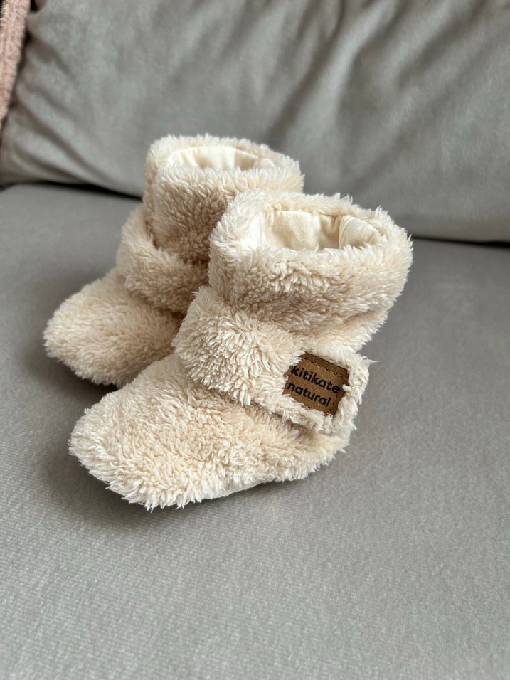 Kitikate Bebek Bej Peluş Bot - Görsel 4